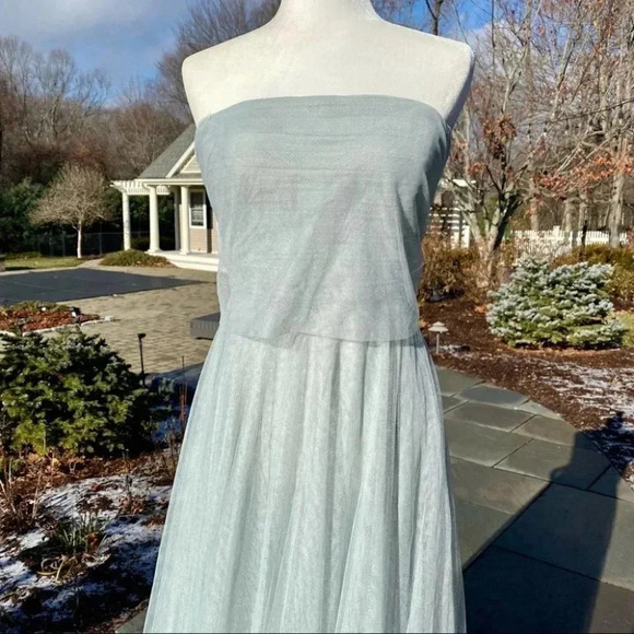 NWT BHLDN Jenny Yoo Ryder Convertible Maxi Dress Wedding Strapless Flowy Green - Picture 8 of 15